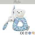 BE140115-E 15cm soft plush baby hand bell, plush stuffed bear baby wrist rattle